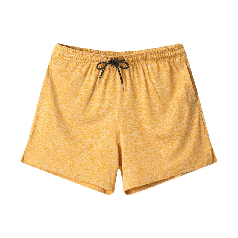 Europese effen mid-waist shorts met zakken en trekkoord