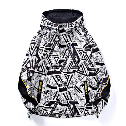 Trendy heren jas met print