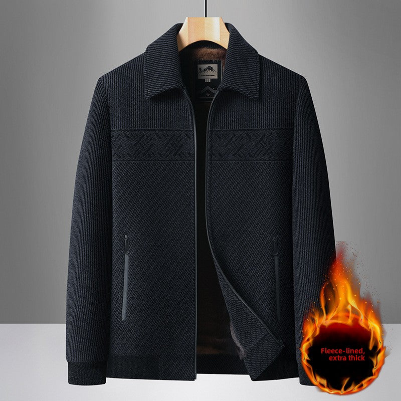 Men's chiffon thick-necked blazer
