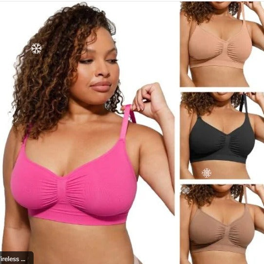 Wireless Push-Up Bra Seamless Comfort