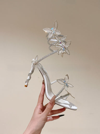 Rhinestone high heels
