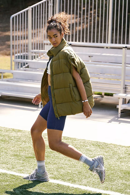 Losse trendy bodywarmer voor dames