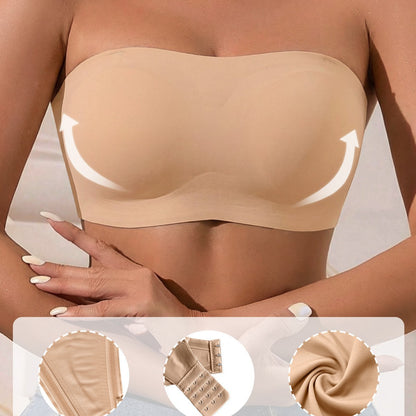 Seamless Wire-Free Tube Top with Anti-Slip Design