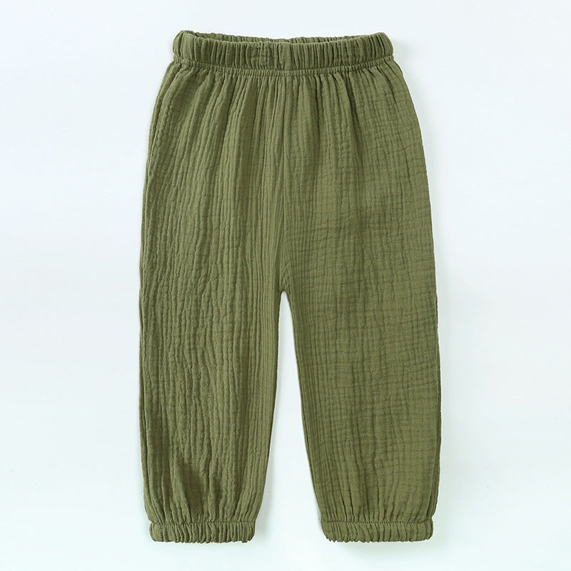 Children Cotton Linen Lantern Pants