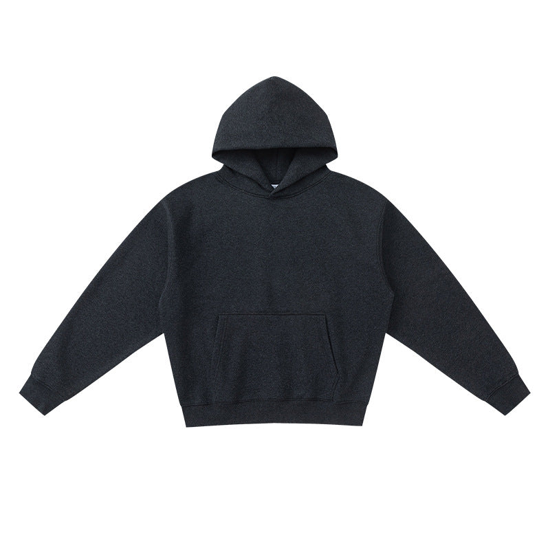 Thick-fabric hooded sweatshirt