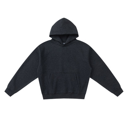 Thick-fabric hooded sweatshirt