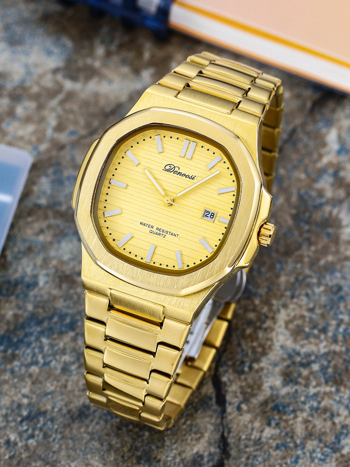 Zakelijk klassiek Nautilus lichtgevend horloge voor heren