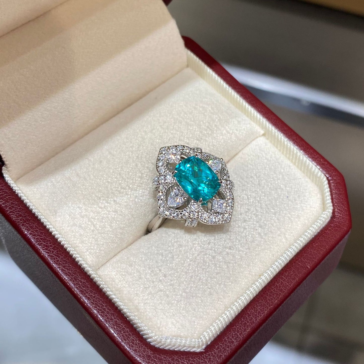 Pillow-Cut Colored Gemstone Ring