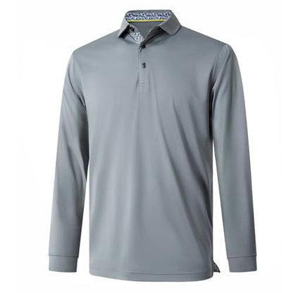 Mens Long Sleeve Polo Shirt