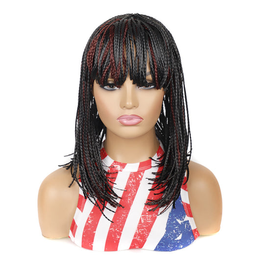 Short Braided Bobo Head Wig