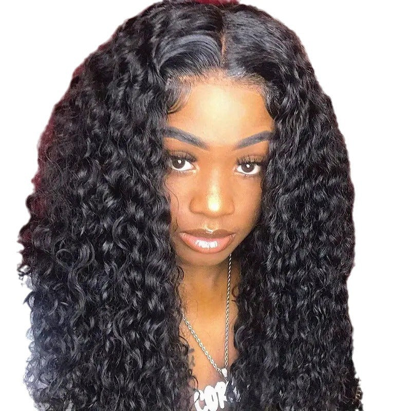 Long Curly Synthetic Hair Wig with Lace Front