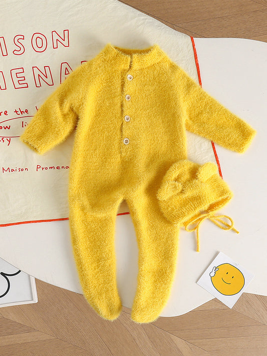 Children's cashmere one-piece suit