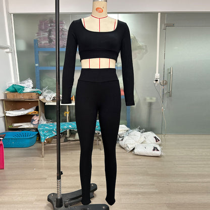 Sporttop Yogakleding Heupverhoging Fitnessbroek Tweedelige set