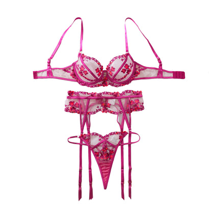 Floral Lace Push-Up Lingerie Set
