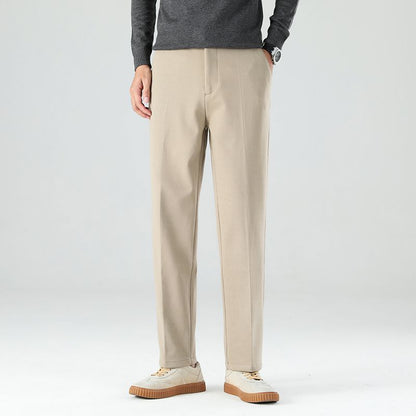 Men's Casual Pants Straight-Leg Drapey Dress Pants Long Pants