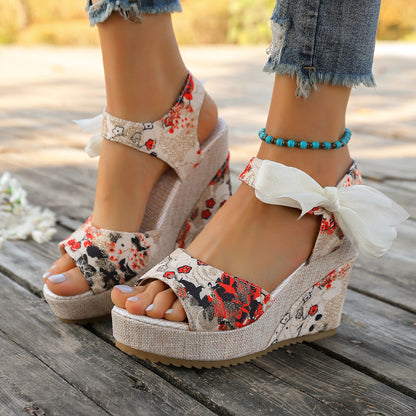 Wedge Heel Platform Sandals