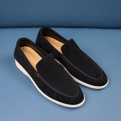 Klassieke vintage leren herenloafers