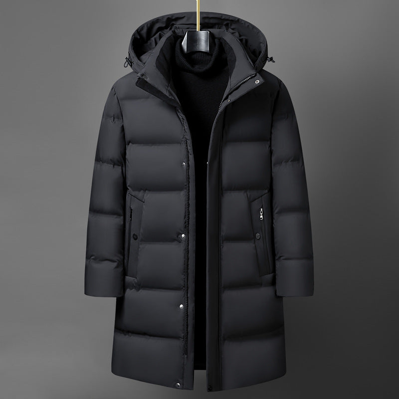 Men's Anti-Velvet Lined Hat Craft Down Jacket