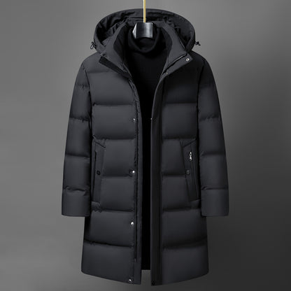 Men's Anti-Velvet Lined Hat Craft Down Jacket