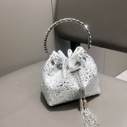 Diamond Crystal Bucket Bag