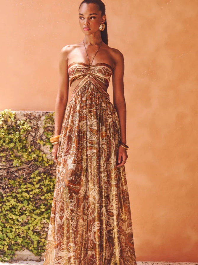Summer New Dress Long Dress Strap Backless Sexy