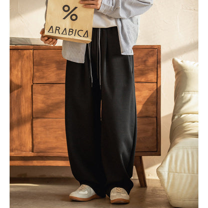 Japanse retro geplooide casual joggingbroek met trekkoord