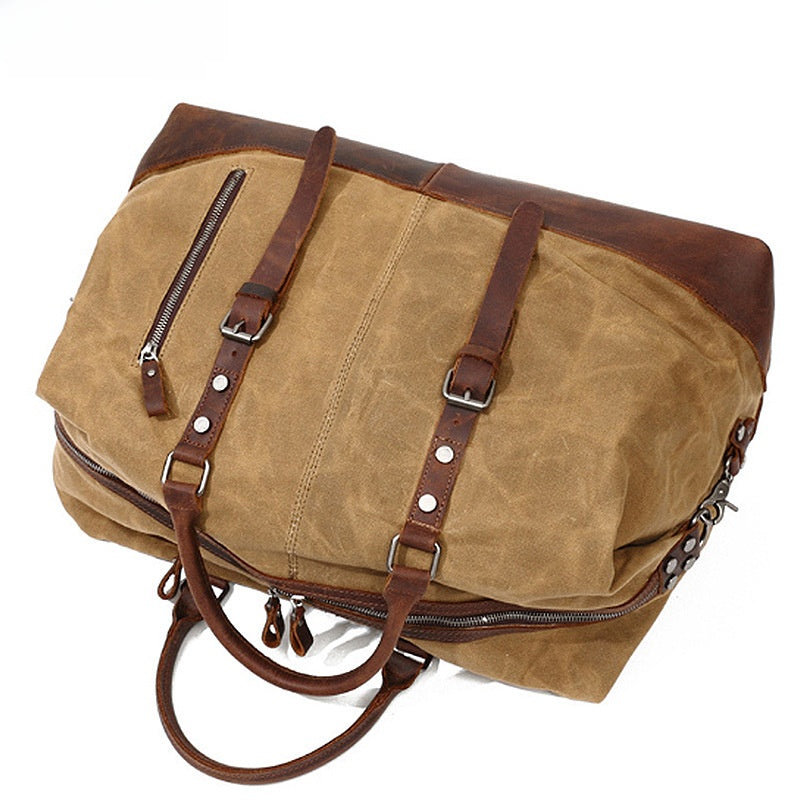 Ruime reistas van gewaxte canvas