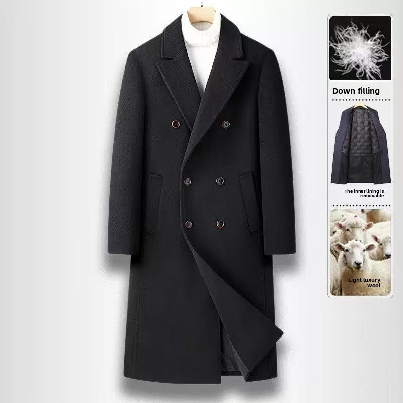 Double Breasted Wool Overcoat
