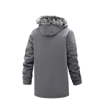 Men's mid-length jacket coat