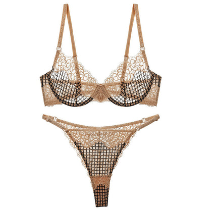 French Style Lingerie Set with Push Up Support