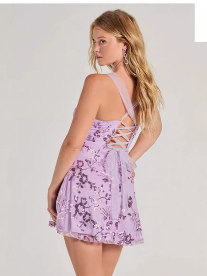 Sling Sequin Slim Fit Dress