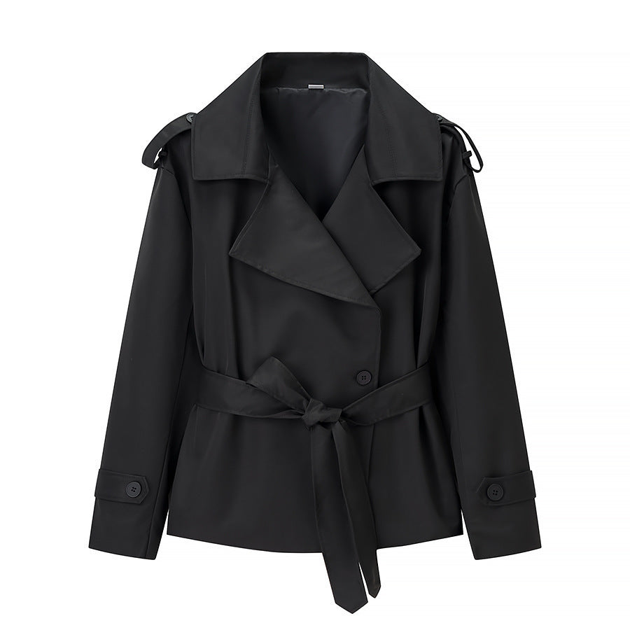 Womens Belted Short Jacket