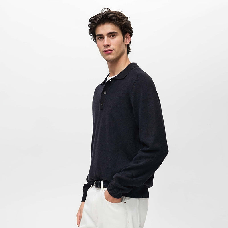 Lange mouwen poloshirt met knoopjes