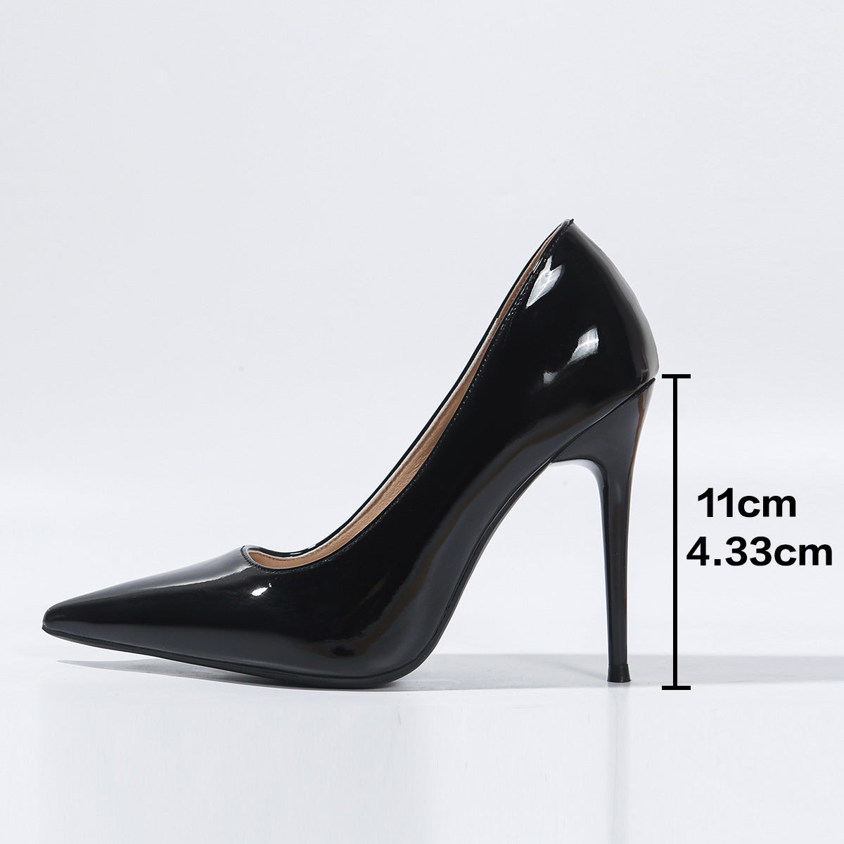 Womens Pointed Toe Stiletto Slip-On Heels