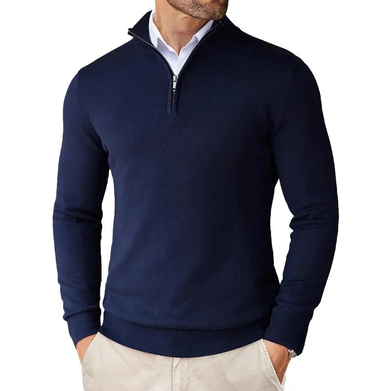 Mens Quarter Zip Fleece Sweatshirt