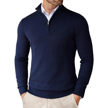Mens Quarter Zip Fleece Sweatshirt