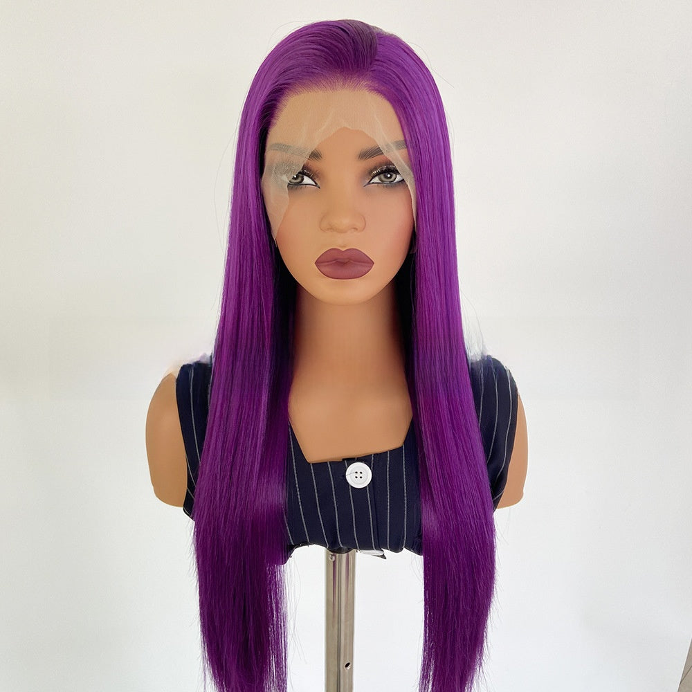 Purple Lace Front Synthetic Wig