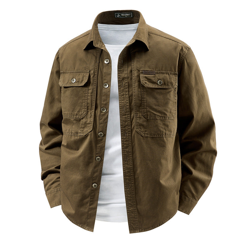 Pure Cotton Multi-Pocket Work Jacket