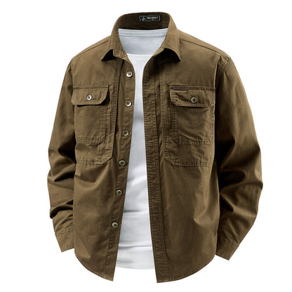 Pure Cotton Multi-Pocket Work Jacket