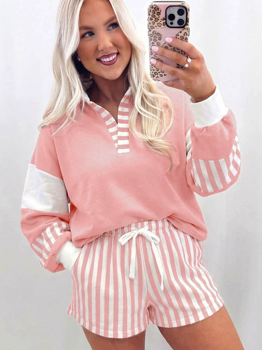 Drawstring Casual Suit