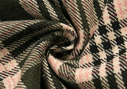 Geruite dames colbert met twee knopen en klepzakken