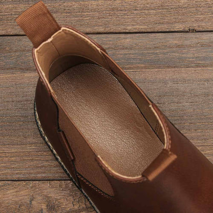 Trendy heren korte PU-leren laarzen