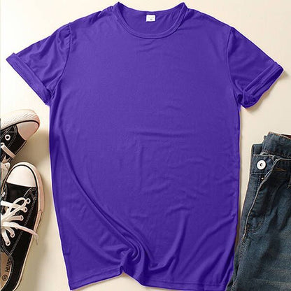 Loose Fit Round Neck Short Sleeve T-Shirt