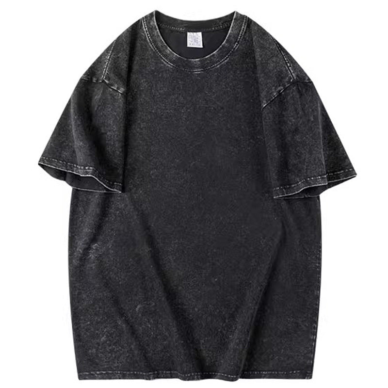 Pure Cotton Washed Batik Retro T-Shirt