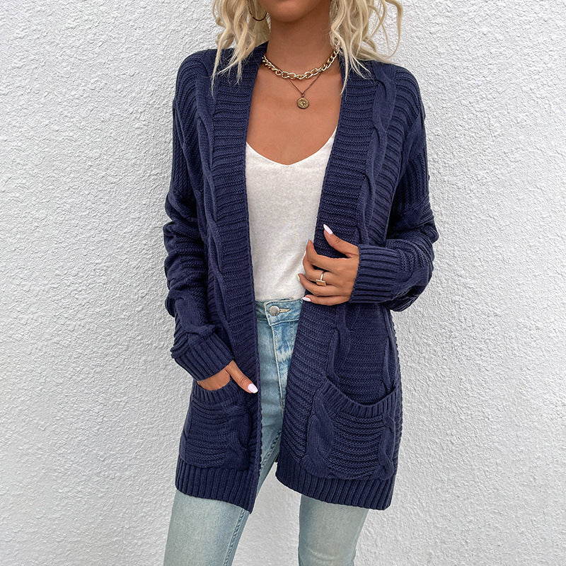 Drizzle Twist Middellange Cardigan