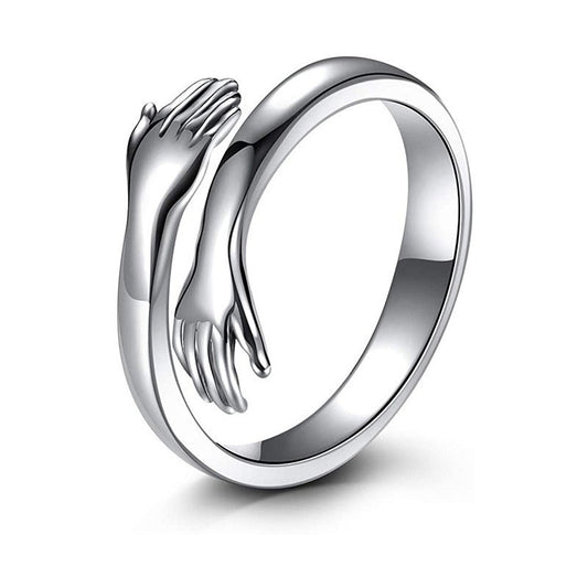 Verstelbare Love Hug mode ring voor koppels