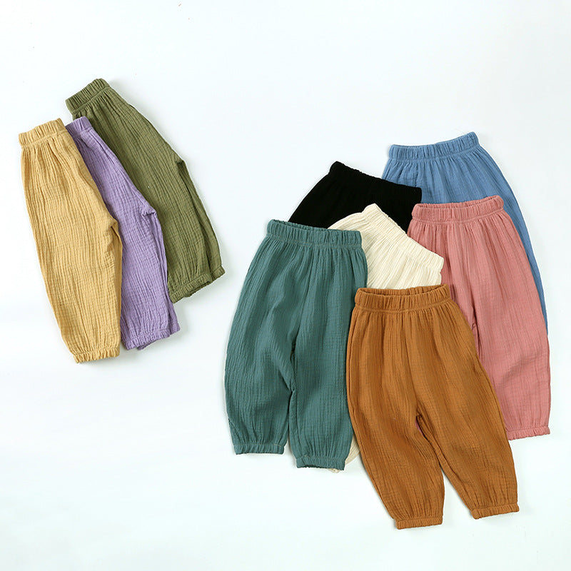 Children Cotton Linen Lantern Pants