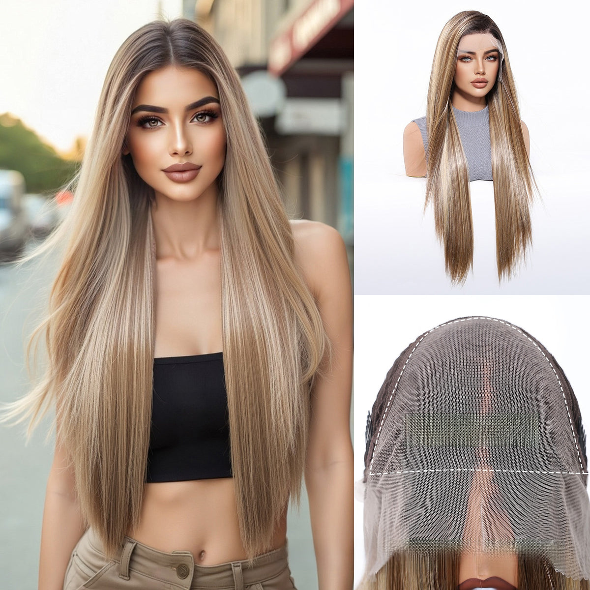 Lace Front Long Straight Wig