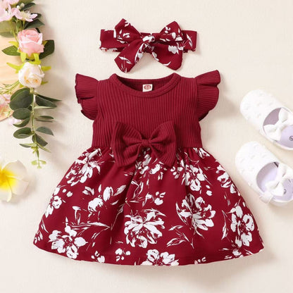 Girls Floral Princess Dress