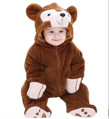 Beervormige romper van flanel